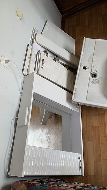 мини стенки: Шкаф для ванной, С зеркалом, ЛДСП — 4