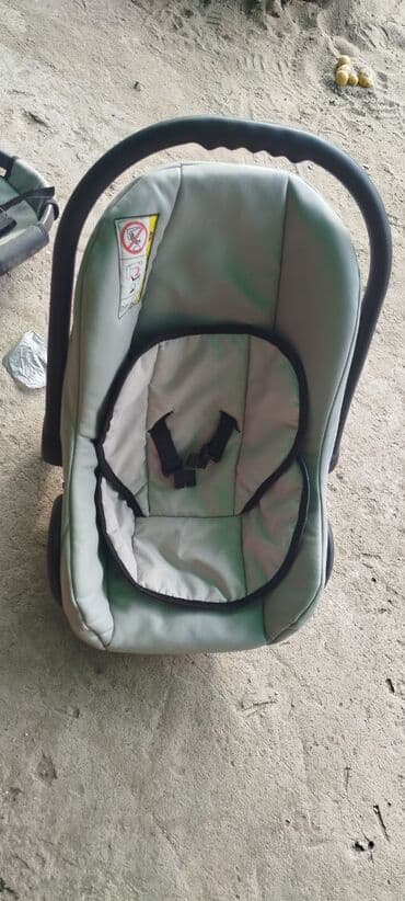 турист велосипед: Коляска, цвет - Серебристый, Б/у — 7