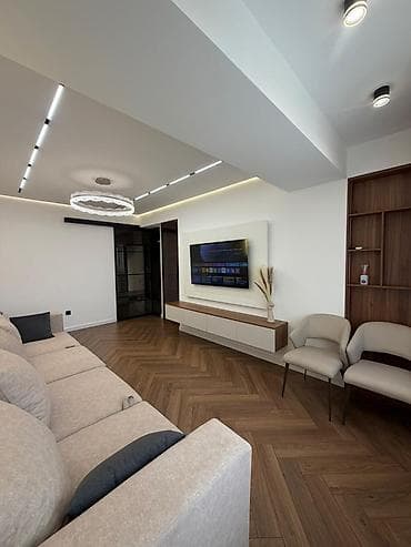 бишкек масковиский район: 3 комнаты, 90 м², Элитка, 9 этаж, Дизайнерский ремонт — 3