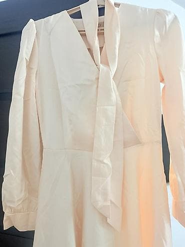 Повседневное платье, Made in KG, Осень-весна, Длинная модель, Атлас, M