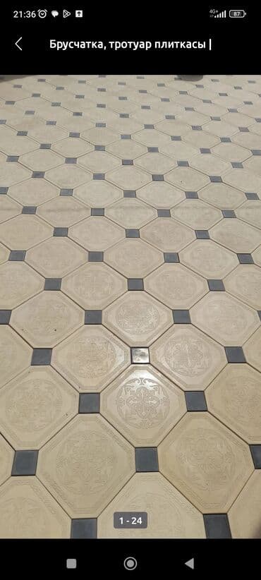 услуги укладка брусчатки: Брусчатка коёбуз . Жогорку сапатта . Трамбовка менен . Кепилдик — 15