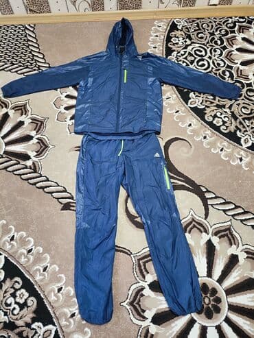 мусульманский кийимдер: Эркектердин спорттук костюму, XL (EU 42), Adidas, Жаңы, түсү - Көк, Өзү алып кетүү — 1
