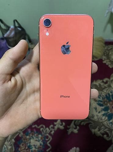 iphone plus: IPhone Xr, Б/у, 128 ГБ, Коралловый, Зарядное устройство, Чехол, Кабель, 86 % — 2