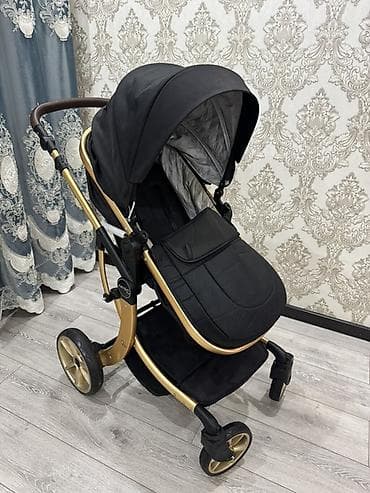 Детские электрокары: Коляска, цвет - Золотой, Б/у — 3