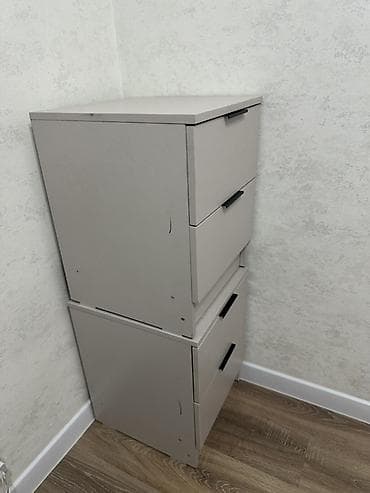 Кийим үчүн комоддор: Кийим үчүн комод, Жаңы, Күзгүсүз, ЛДСП, түсү - Боз, Өзү алып кетүү, Акылуу жеткирүү — 2