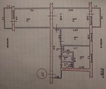 срочно окончательно: 3 комнаты, 72 м², Индивидуалка, 5 этаж, Косметический ремонт — 2