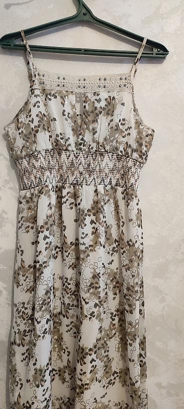 Кофты, свитеры: Вечернее платье, Коктейльное, Длинная модель, Шифон, Без рукавов, M — 2