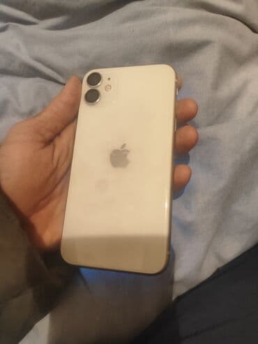 Уюлдук телефондор жана аксессуарлар: IPhone 11, Колдонулган, 128 ГБ, Ак, Кабель, 100 % — 1