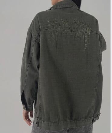 свадебное платье для высокой невесты: Джинсовая куртка, Свободная модель, С вышивкой, Все размеры — 9