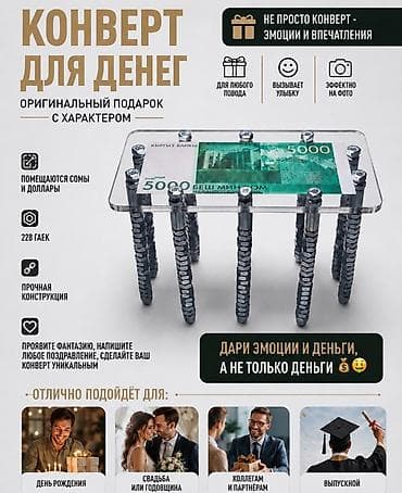 на упаковку: Оригинальный «конверт для денег» с характером — эффектная альтернатива — 1