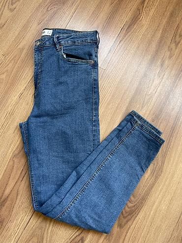 zara мужское: Джинсы, Палаццо, Zara, США, Высокая талия, M — 5