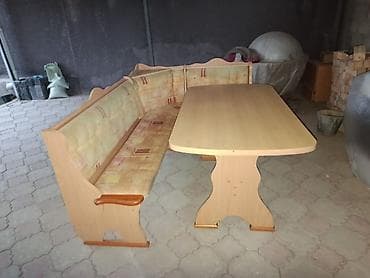 кухиный набор: Кухонный гарнитур, Новый, цвет - Бежевый, Дерево, Платная доставка — 1