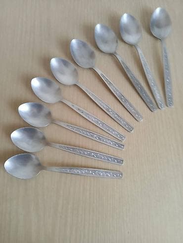 Мельхиоровые столовые приборы МНЦ СССР: лопатка + ложка чайная - at lalafo.kg Мельхиоровые столовые приборы МНЦ СССР: лопатка + ложка чайная -