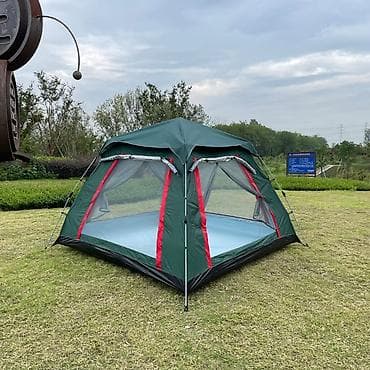 палатки куб: Палатка кемпинговая семейная, быстросборная 2.4 на 2.4 - Просторная — 1