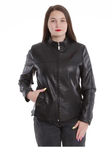 Шорты: Кожаная куртка, Экокожа, Укороченная модель, S — 5