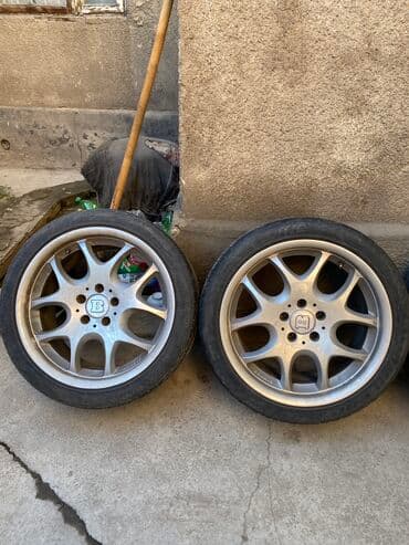 18 разноширокие: Литые Диски R 18 Brabus, Комплект, отверстий - 5, Б/у — 2