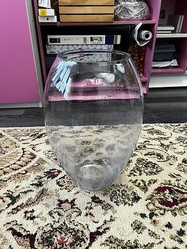 Коробки: Стеклянная ваза-аквариум (большой объём) - Форма — 2