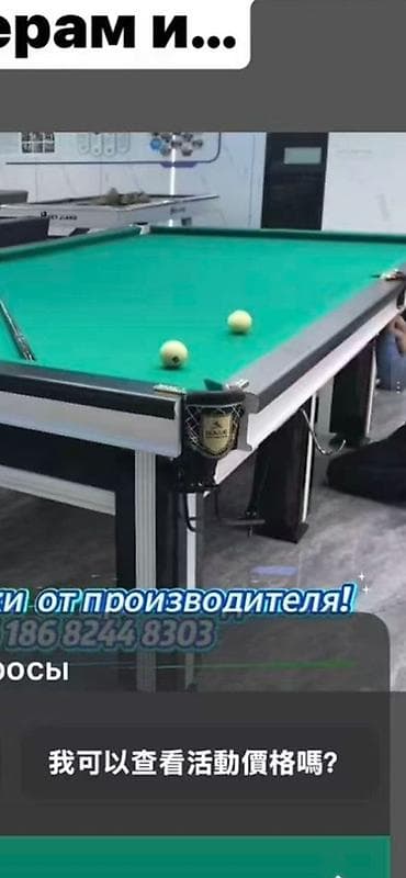 кожаные кеды: Бильярдные столы для русского бильярда/пула — серия профессионального — 3