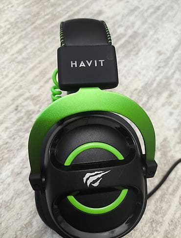 Проводные гарнитуры, Havit, Б/у, цвет - Зеленый at lalafo.kg Проводные гарнитуры, Havit, Б/у, цвет - Зеленый