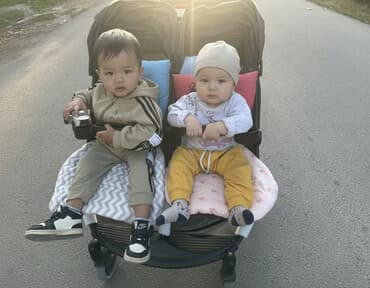 велосипед электро: Коляска, цвет - Серебристый, Б/у — 2