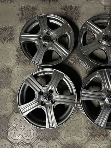 зимние шины в бишкеке: Литые Диски R 15 Volkswagen, Комплект, отверстий - 4, Б/у — 5