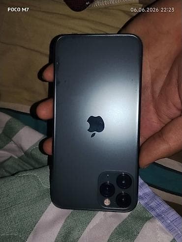 IPhone 11 Pro, Б/у, 256 ГБ, Зеленый, Защитное стекло, Чехол, 74 %