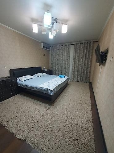 Батирлер: 1 бөлмө, Эконом, 5-мкр, Душ кабинасы, Жаздык, жууркан-төшөк каптары, Кондиционер — 1