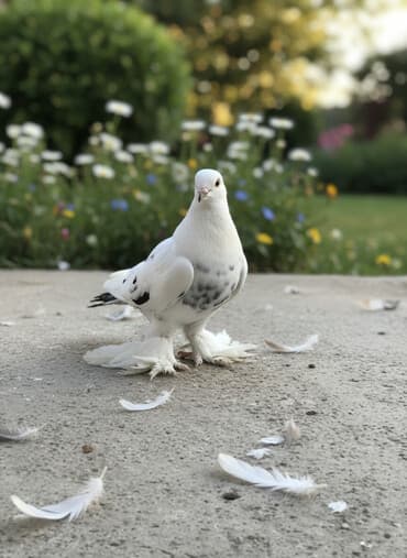 продажа щенков немецкой овчарки с документами в бишкеке: Забивной голубь САМЕЦ 800 сом или поменяю на 1курицу. ронтастый — 2