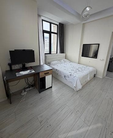 osh flat: 2 комнаты, 60 м², 12 мкр 4 этаж, Евроремонт — 4