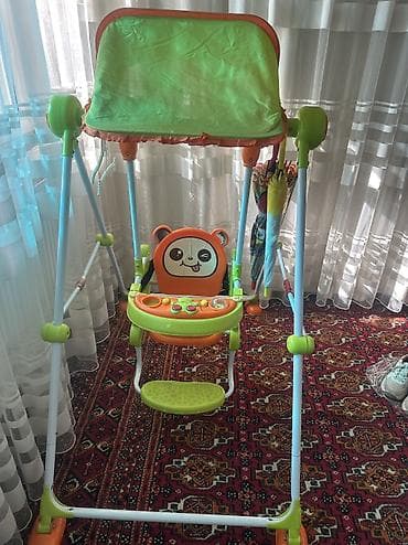 Детские напольные качели с козырьком - Тип: напольные качели для — 2