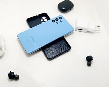 samsung a25: Samsung Galaxy A32, Б/у, 64 ГБ, цвет - Голубой, 1 SIM, 2 SIM — 4
