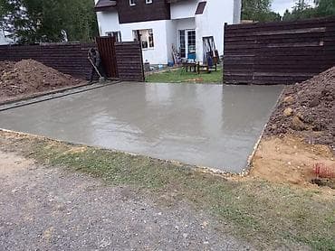 full construction: Бетонные работы под ключ Профессиональное устройство: - отмостки — 10