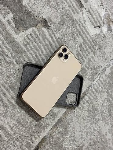 iphone pro max 17: IPhone 11 Pro Max, Б/у, 256 ГБ, Золотой, Наушники, Зарядное устройство, Защитное стекло, 100 % — 1