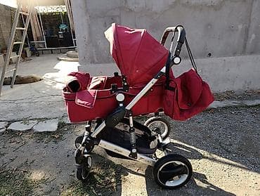 скейт игрушка: Прогулочная коляска-трансформер красного цвета. Особенности и — 1