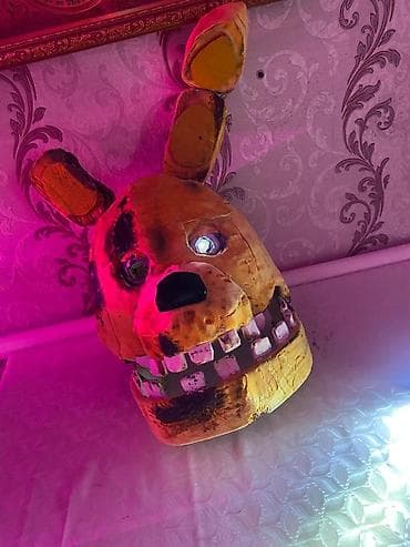малыш йода: Маска персонажа The yellow rabbit (FNaF) — косплей/декор - Ручная — 1