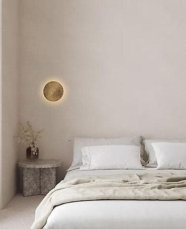 study lamp: Декоративный настенный светильник «Золотой диск» - Тип: бра с — 2