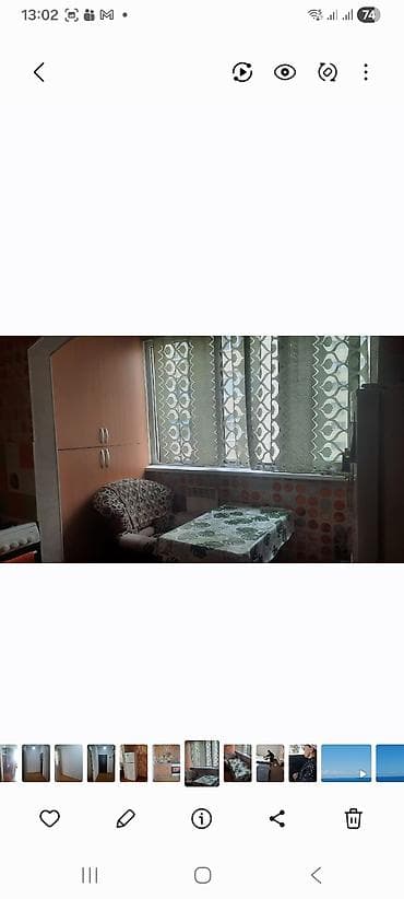 flat osh: 1 комната, 45 м², 106 серия улучшенная, 3 этаж, Старый ремонт — 2