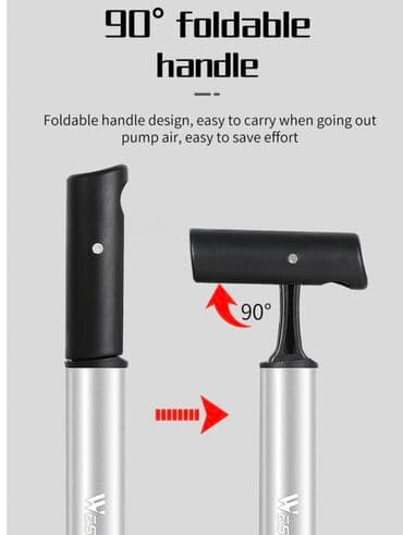 Велосипеды: Велосипедный насос West BIKING с креплением ✨ Алюминиевый корпус — 8