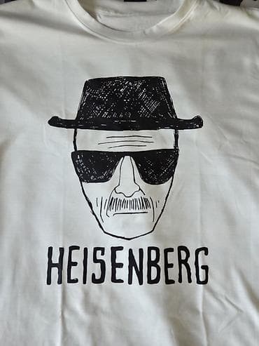 зимняя спецодежда: Футболка с принтом “HEISENBERG” из Breaking Bad - Цвет: белый - Крой — 2
