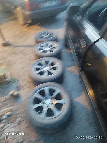 Колеса в сборе 225 / 55 / R 16, Лето, Б/у, Комплект, Легковые, Литые, отверстий - 5
