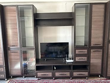 подставка телевизора: Стенка-шкаф, Тип стенки-шкафа: Модульная, Для зала, Особенности: С отделением под телевизор — 3