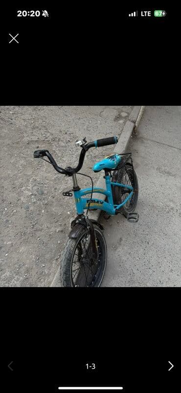 купить детский велосипед author: Балдар үчүн велосипед, 2 дөңгөлөктүү, 3 - 4 жаш, Колдонулган — 1