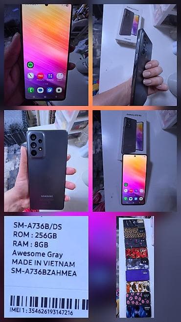 s 10 5g: Samsung Galaxy A73 5G, Б/у, 256 ГБ, цвет - Серый, 2 SIM — 1