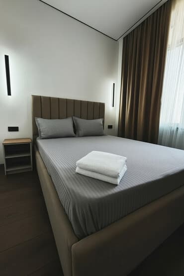 суточный квартира город ош: 1 комната, Душевая кабина, Постельное белье, Кондиционер — 1