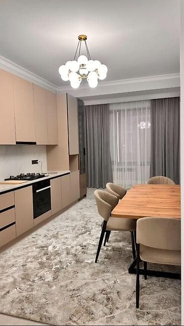 binar: 3 комнаты, 86 м², Асанбай мкр Элитка, 4 этаж, Евроремонт — 1