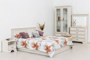 шкафы для гостинной: Комод 4Я (Tiffany 4S), коллекции Тиффани, Вудлайн Кремовый, Анрэкс — 3