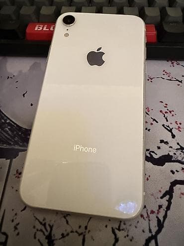 imac 2019: IPhone Xr, Б/у, 128 ГБ, Белый, Зарядное устройство, Защитное стекло, Чехол, 74 % — 1