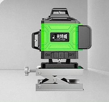 3д пол: Лазерный уровень зелёный луч16 линий, и 12линий дальность луча 30 — 5