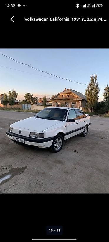 fit shuttle: Volkswagen Passat: 1991 г., 0.2 л, Механика, Седан — 2