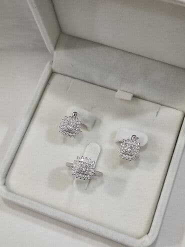 эксклюзивные свадебные пригласительные: Серебряный Набор под Бриллианты Серебро 925 пробы Качество отличное — 13